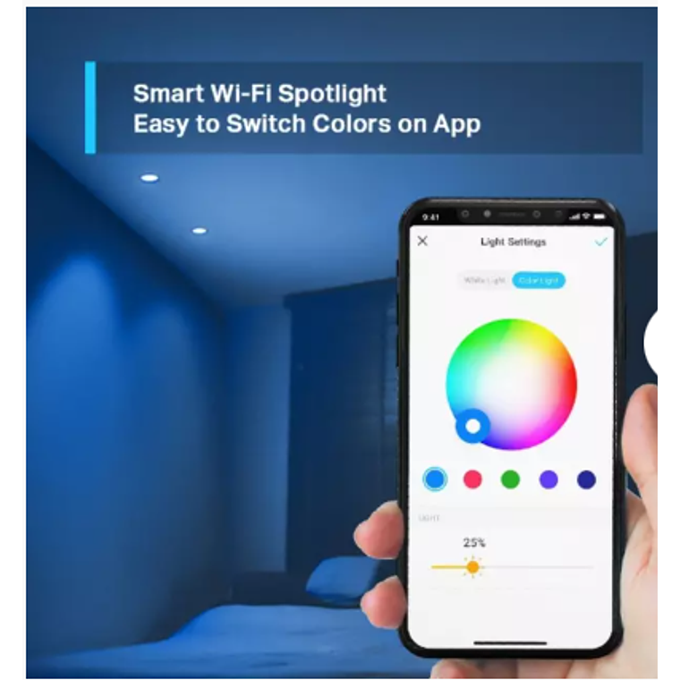 Pack 2 Bombillas GU10 Multicolor Wi-Fi Tapo - Tapo L630(2-pack). 4