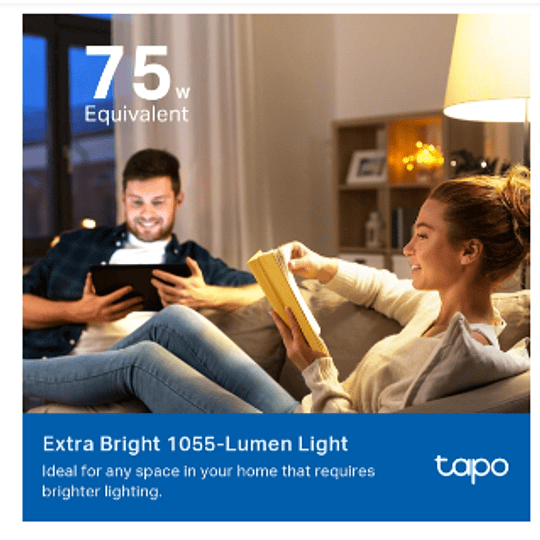 Ampolleta LED inteligente TP-Link Tapo L535E RGB multicolor con control por app