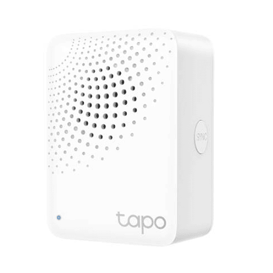 Hub Inteligente con alarma, se coordina con sensores inteligentes Tapo 19 tonos diferentes soporta hasta 64 dispositivos.