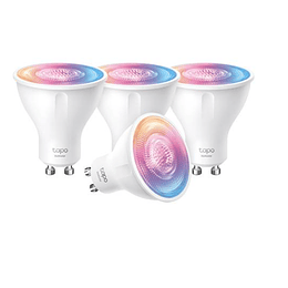 Pack 4 bombillas LED inteligentes TP-Link Tapo L630 GU10 RGB con control remoto