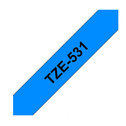 Cinta Brother TZe531 12mm Negro/Azul 8m 