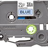 Cinta Brother TZe531 12mm Negro/Azul 8m 