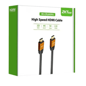 Cable HDMI ZKTeco ZK-50HD-C de 5 metros, conectores macho a macho, conexiones de alta definición