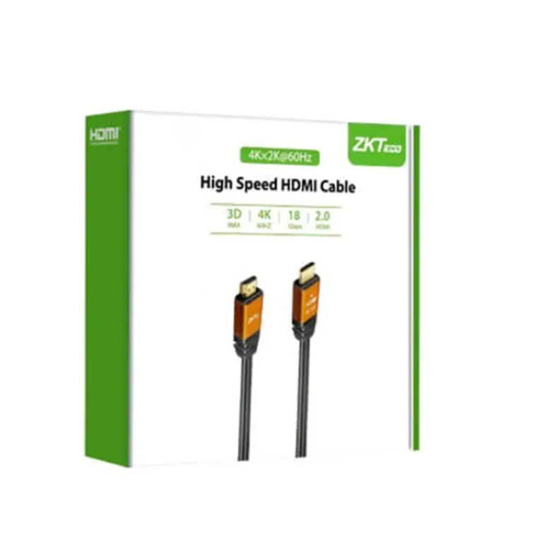 Cable HDMI ZKTeco 15HD-C de 1.5mts, versión 2.0, resolución 4K, blindado para reducir interferencias 1