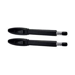 Kit de pistones aluminio antioxidante ZK para puertas abatibles con doble servicio sopor