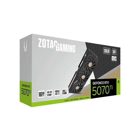 Tarjeta de Video ZOTAC GAMING GeForce RTX™ 5070 Ti SOLID SFF OC 16GB GDDR7
