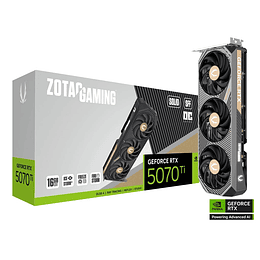 Tarjeta de Video ZOTAC GAMING GeForce RTX™ 5070 Ti SOLID SFF OC 16GB GDDR7