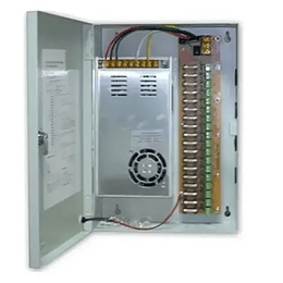 Fuente de poder ZKTeco ZK-10A-9CH: 9 salidas de 12V DC, 10A totales, 1.1A xcanal, protec. sobrecarga