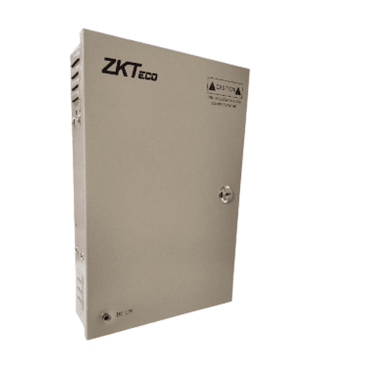 Fuente de Poder con Gabinete ZKTeco de 12 volt 30 amperes con 18 canales de conexión