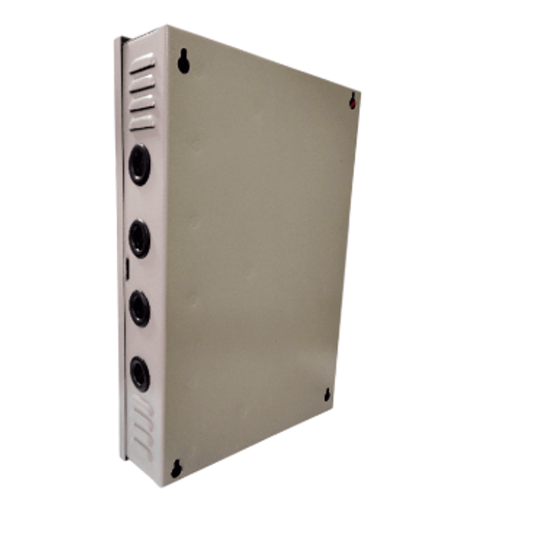 Fuente de Poder con Gabinete ZKTeco de 12 volt 30 amperes con 18 canales de conexión 3