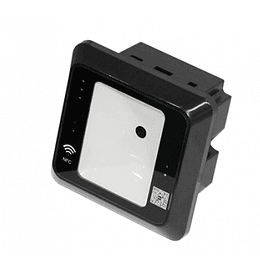 Lector QR para cedulas de identidad y QR emitidos por el software de ZKT, RFID, Wiegand, RS485, Micro USB, Color Negro. 