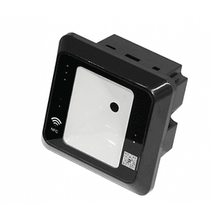 Lector QR para cedulas de identidad y QR emitidos por el software de ZKT, RFID, Wiegand, RS485, Micro USB, Color Negro. 