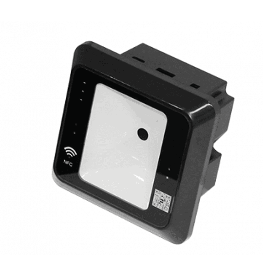 Lector QR para cedulas de identidad y QR emitidos por el software de ZKT, RFID, Wiegand, RS485, Micro USB, Color Negro. 