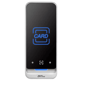 Lector de tarjetas Mifare y QR, Protección IP65, Comunicación Wiegand y RS485