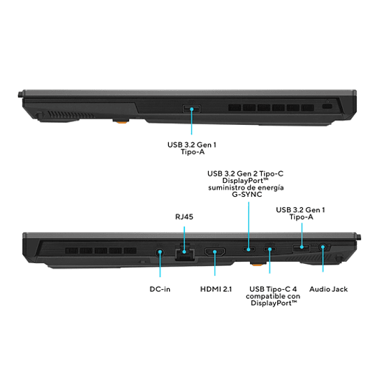 Notebook Gamer ASUS TUF Gaming A15 de 15.6“ (Ryzen 7 743HS, 16GB Ram, 512GB, RTX4060, W11H)