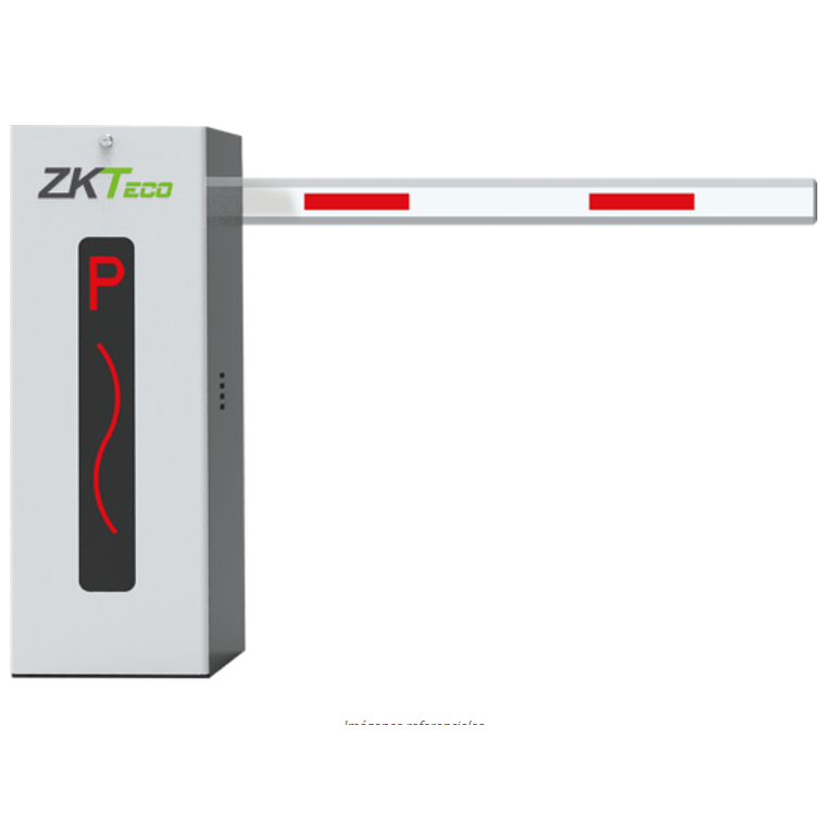 Barrera vehicular derecha con pluma telescópica de 4.5 metros, color gris 1