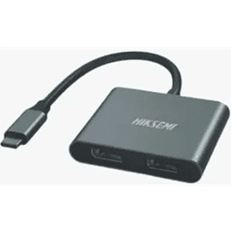 Cable adaptador de Video USB C a 2 HDMI 4K de 20cm