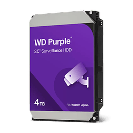 Disco duro 4TB para videovigilancia WD Purple 3.5“  5400 rpm SATA