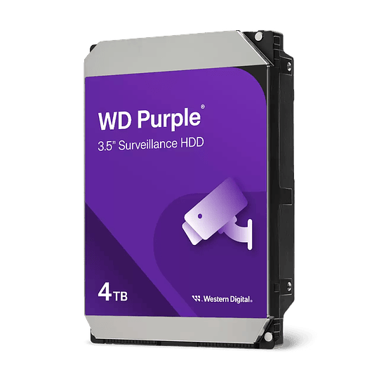 Disco duro 4TB para videovigilancia WD Purple 3.5“  5400 rpm SATA