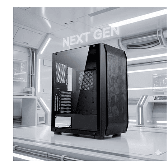 Gabinete Gamer Y03-BK, Mid Tower, 4 ventiladores ARGB - Negro 