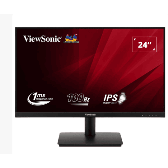 Monitor Viewsonic VA240-H de 24“ (IPS, Full HD, 100Hz, 1ms, HDMI+VGA, Vesa)