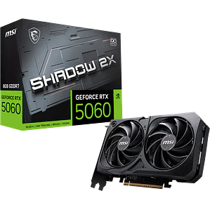 Tarjeta de Video MSI GeForce RTX 5060 SHADOW 2X OC de 8GB GDDR7