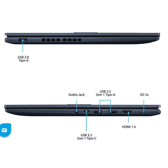 Notebook ASUS BM1503CDA-S71728X de 15.6“ (Ryzen 5 7535U, 16GB Ram, 1TB SSD, Win11 Pro)