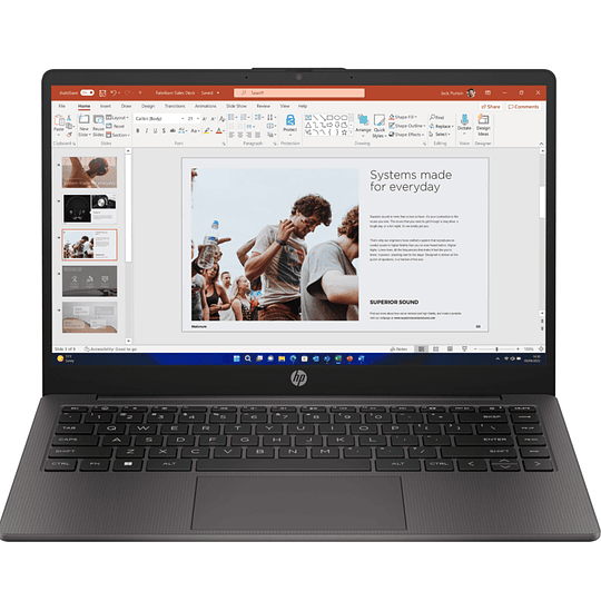 Notebook HP 245 G10 de 14“ (Ryzen 5 7530U, 16GB Ram, 512GB SSD, Win11 Pro)
