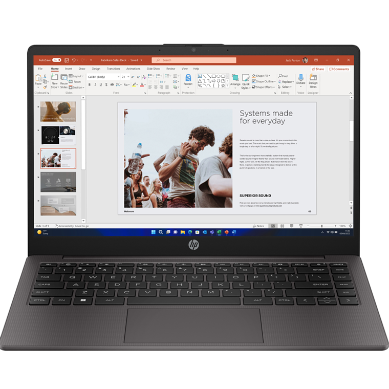 Notebook HP 245 G10 de 14“ (Ryzen 5 7530U, 16GB Ram, 512GB SSD, Win11 Pro) 1