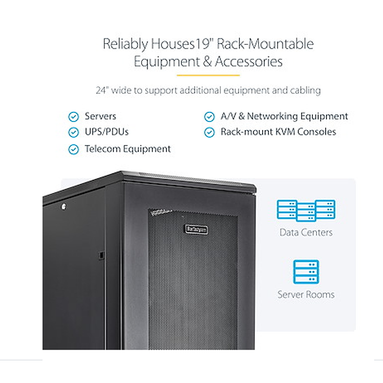 Rack Armario de Equipos de 4 Columnas 42U - Profundidad de 36in 4