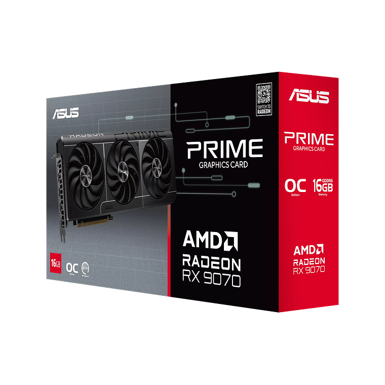 Tarjeta de Video ASUS Prime Radeon™ RX 9070 EVO OC Edition 16GB GDDR6 11
