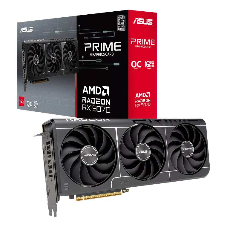 Tarjeta de Video ASUS Prime Radeon™ RX 9070 EVO OC Edition 16GB GDDR6 1