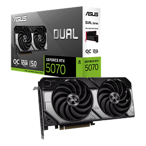 Tarjeta de Video ASUS Dual Nvidia GeForce RTX 5070 12G OC Edition GDDR7