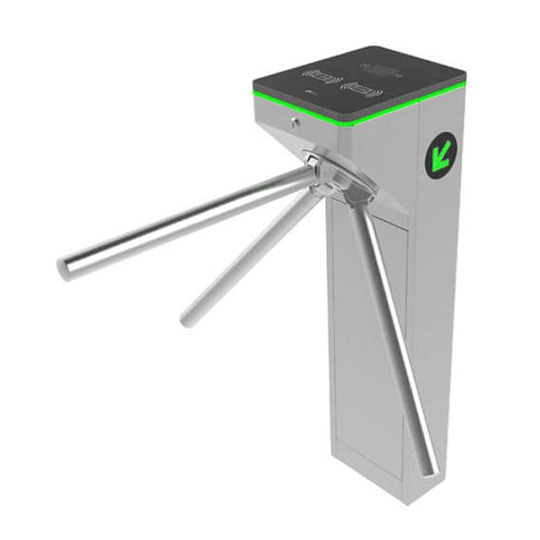 Control de Acceso RFID, Acero inoxidable, brazo abatible, torniquete bidireccional
