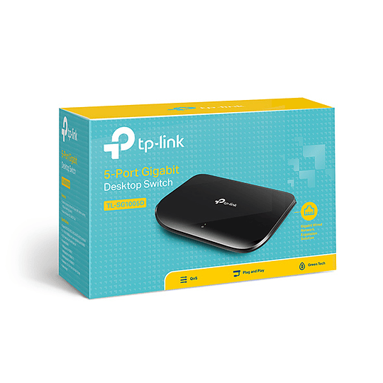 Switch 5 puertos TP-Link TL-SG1005D Gigabit Conmutador - 5 x 10/100/1000 