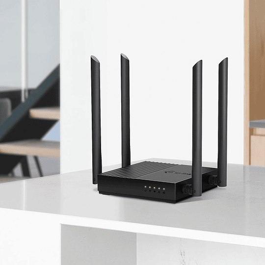 Router inalámbrico TP-LINK Archer C64 V1 -  conmutador 4 puertos - 1GbE - Wi-Fi 5 - Doble banda