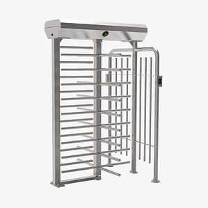 Torniquete cuerpo entero bidireccional FHT2400, carril simple, acero inoxidable.