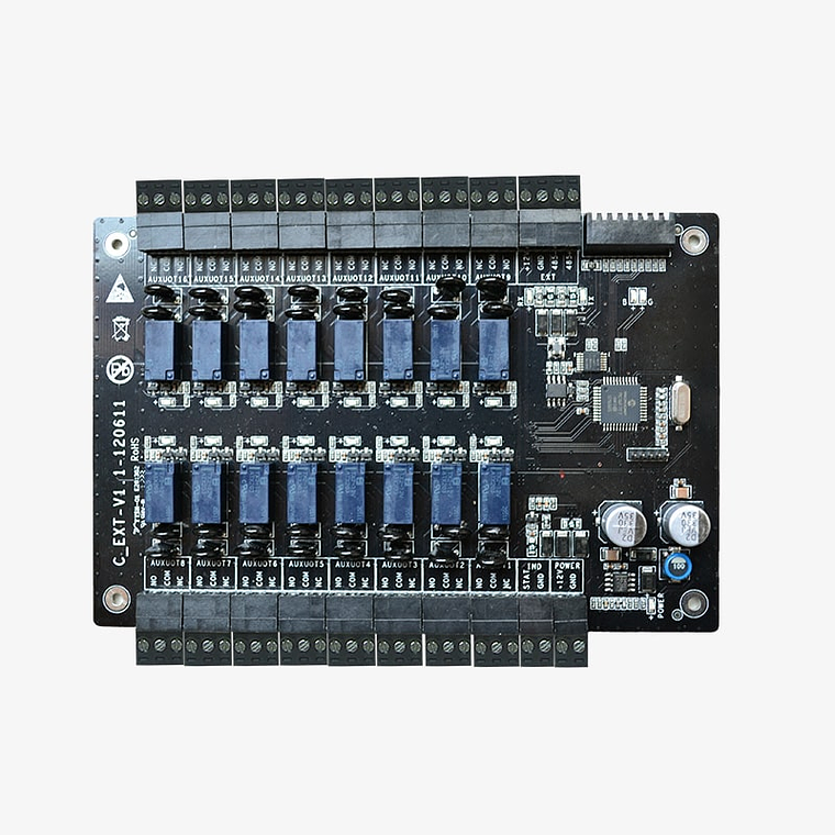 Expansor de 16 relevadores EX16. para sistema de elevadores compatible con APX4000 1