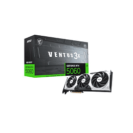 Tarjeta de Video MSI Geforce RTX 5060 VENTUS 3X OC de 8GB GDDR6