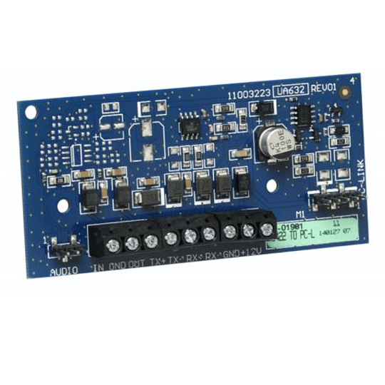 Módulo para Montaje Remoto del Comunicador DSC PCL-422, Extensión PC-LINK hasta 300m
