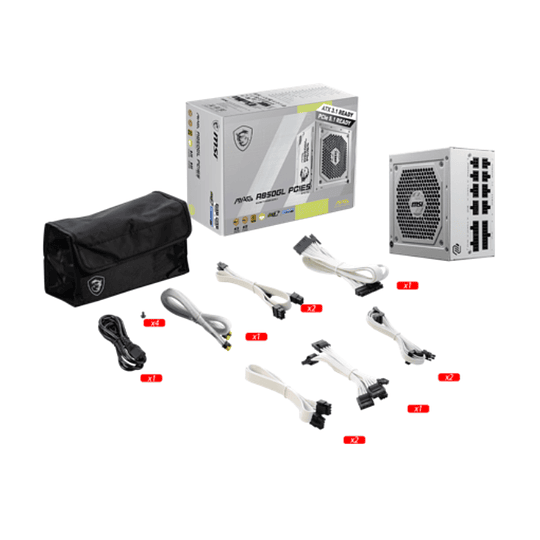 Fuente de Poder MSI - 850W - Plus Gold - Blanca