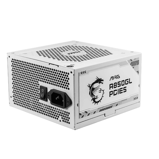 Fuente de Poder MSI - 850W - Plus Gold - Blanca