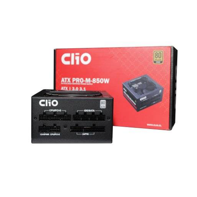 Fuente de Poder Modular Clio ATX Pro -M- 850W - PCTronix - Plus Gold 1