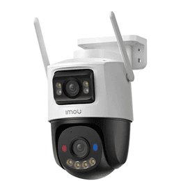 Cámara Imou Cruiser Dual 2 de 6MP exterior tipo PT lente fijo de 3MP y lente PT de 3MP iluminación máxima de hasta 30m.