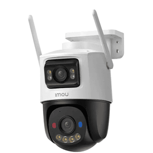 Cámara Imou Cruiser Dual 2 de 6MP exterior tipo PT lente fijo de 3MP y lente PT de 3MP iluminación máxima de hasta 30m.