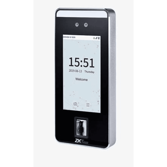 Terminal de control de acceso standalone. reconocimiento facial/huella/clave/tarjeta.