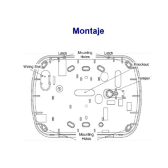 Teclado Cableado LCD Alfanumérico de 32 caracteres admite 128 zonas compatible con NEO