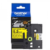 Cinta Rotuladora Brother Termocontraíble - Tubo Brother 5,2mm Am Termo retráctil 0,8-3,1mm Negro en Amarillo de 1,5mt