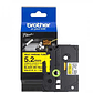 Cinta Rotuladora Brother Termocontraíble - Tubo Brother 5,2mm Am Termo retráctil 0,8-3,1mm Negro en Amarillo de 1,5mt - Miniatura 1