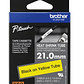 Cinta termoretráctil Brother 21mm. negro en amarillo 1,5m - Miniatura 1